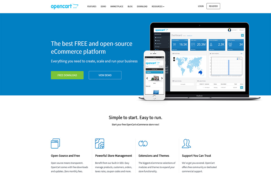 OpenCart Hosting